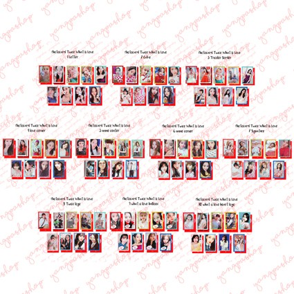 [READY / SET] TWICE WHAT IS LOVE TWIC PHOTOCARD FAN MADE UNOFFICIAL YANGPASHOP TW SANA TZUYU JIHYO