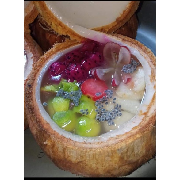 puding kelapa muda