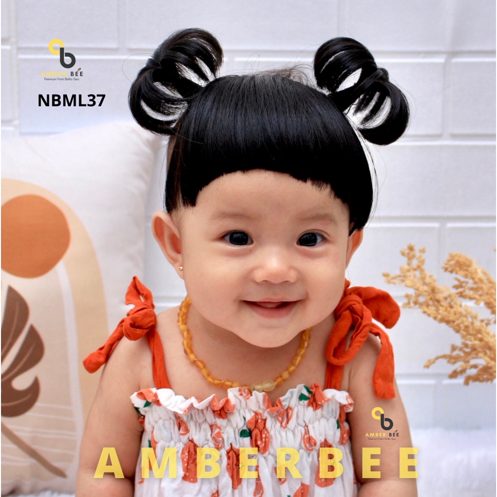 Kalung Amber Anak Premium Matte Lemon Fresh NML37 By Amber Bee