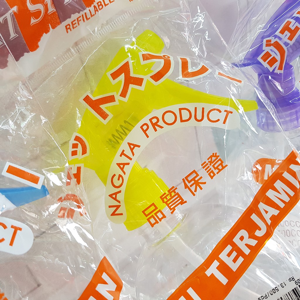 ESGE NAGATA 0309 Botol Semprot Air Plastik Bening Model Bulat 450 ml