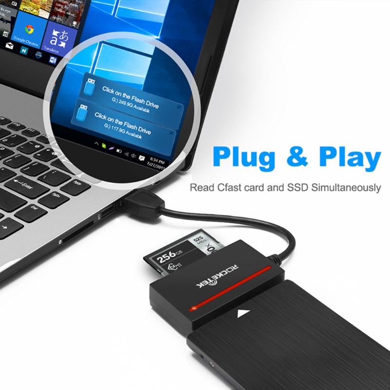 Btsg USB 3.0 CFast 2.0 Card Reader Adaptor Kartu Memori CFast Portabel Untuk PC/Telepon