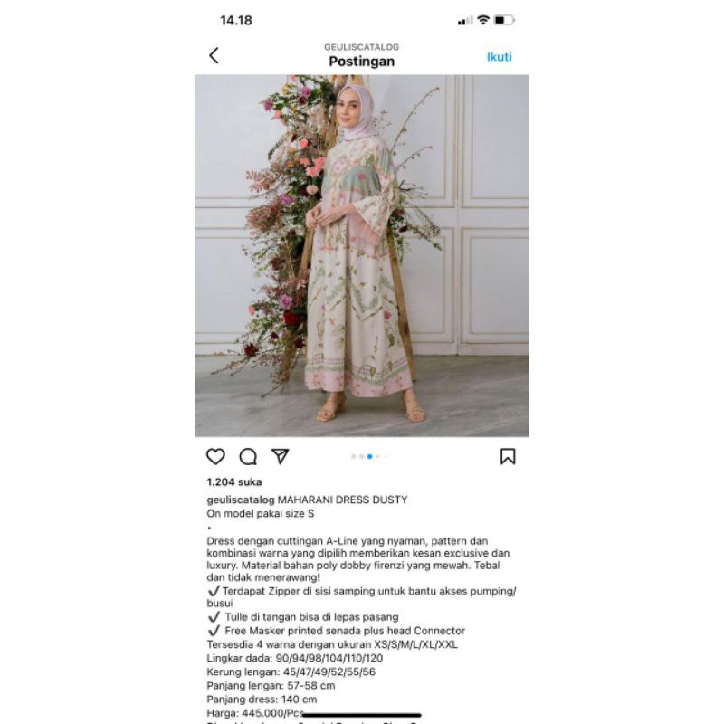 maharani dress geulis.id NO PO ready stock