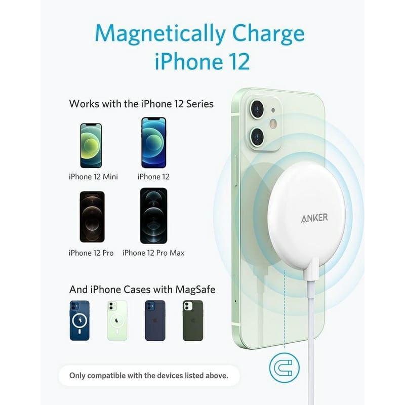 Charger Anker Powerwave Magnetic Pad Lite for iphone 12 A2567 Original