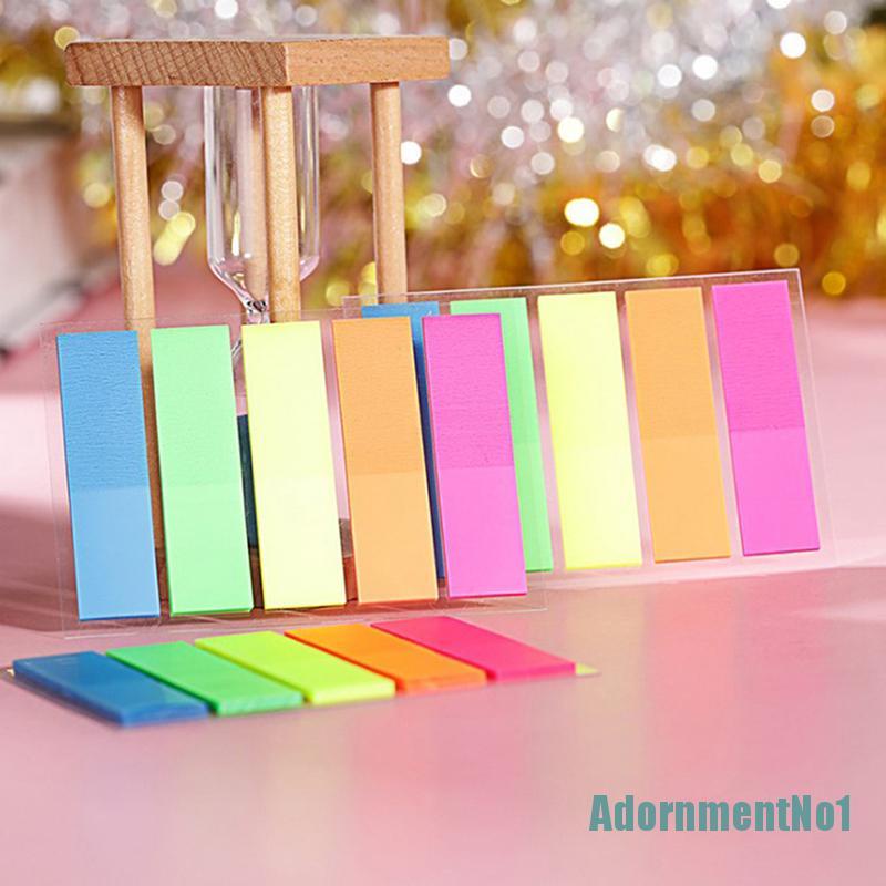 (AdornmentNo1) 100 Lembar Kertas Memo Sticky Note / Post-It Fluorescent