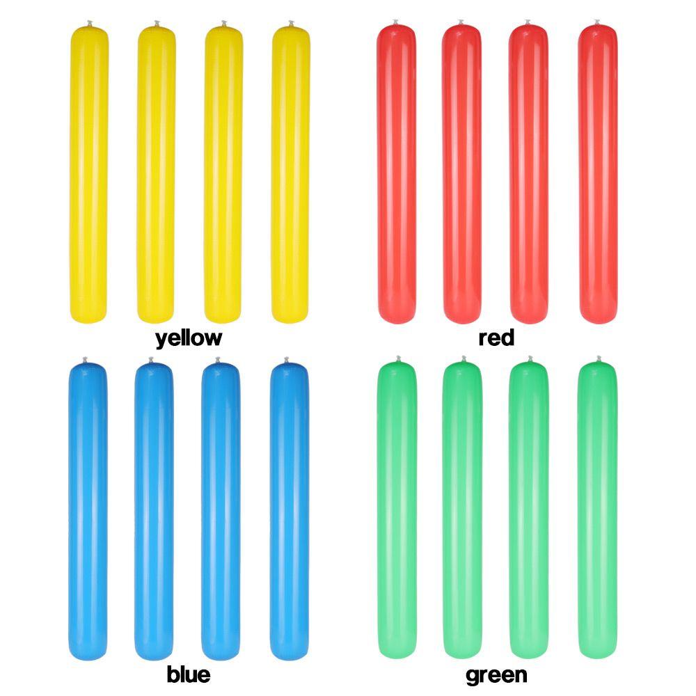 Nanas 4Pcs Stik Tiup Kolam Renang Warna-Warni Untuk Pantai Kolam Renang Mainan Air PVC Renang Mie