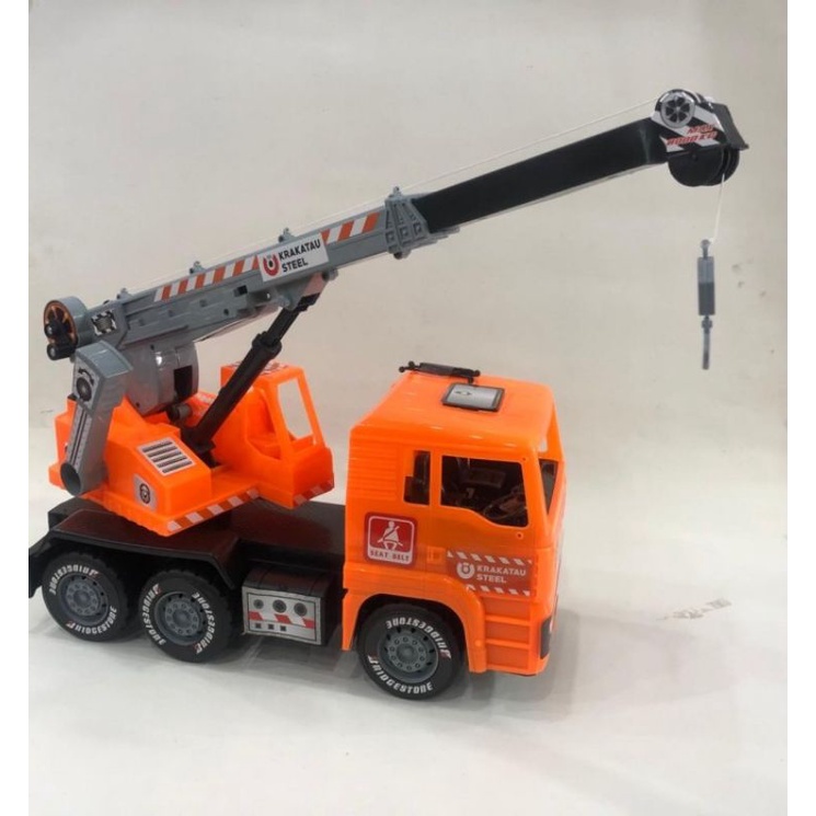 Mainan Truk Crane Uk Besar Edukatif - Mobil Mobilan Truk Crain Jumbo Anak Laki Cowok Edukasi
