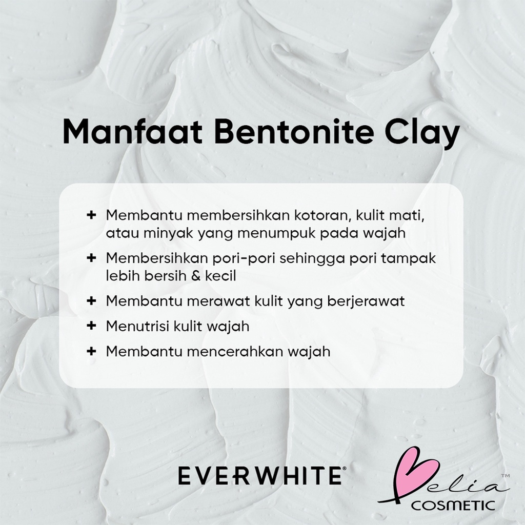 ❤ BELIA ❤ EverWhite Let It Glow Clay Mask Brighten Detox Anti Acne Hydrates masker 125ml EVER WHITE