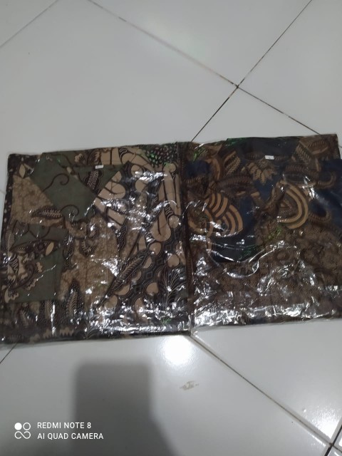 022 Zahira Batik Hrb026 Kenongo Hem Kemeja Batik Pria Lengan Pendek  Katun Primis Halus M L Xl,,