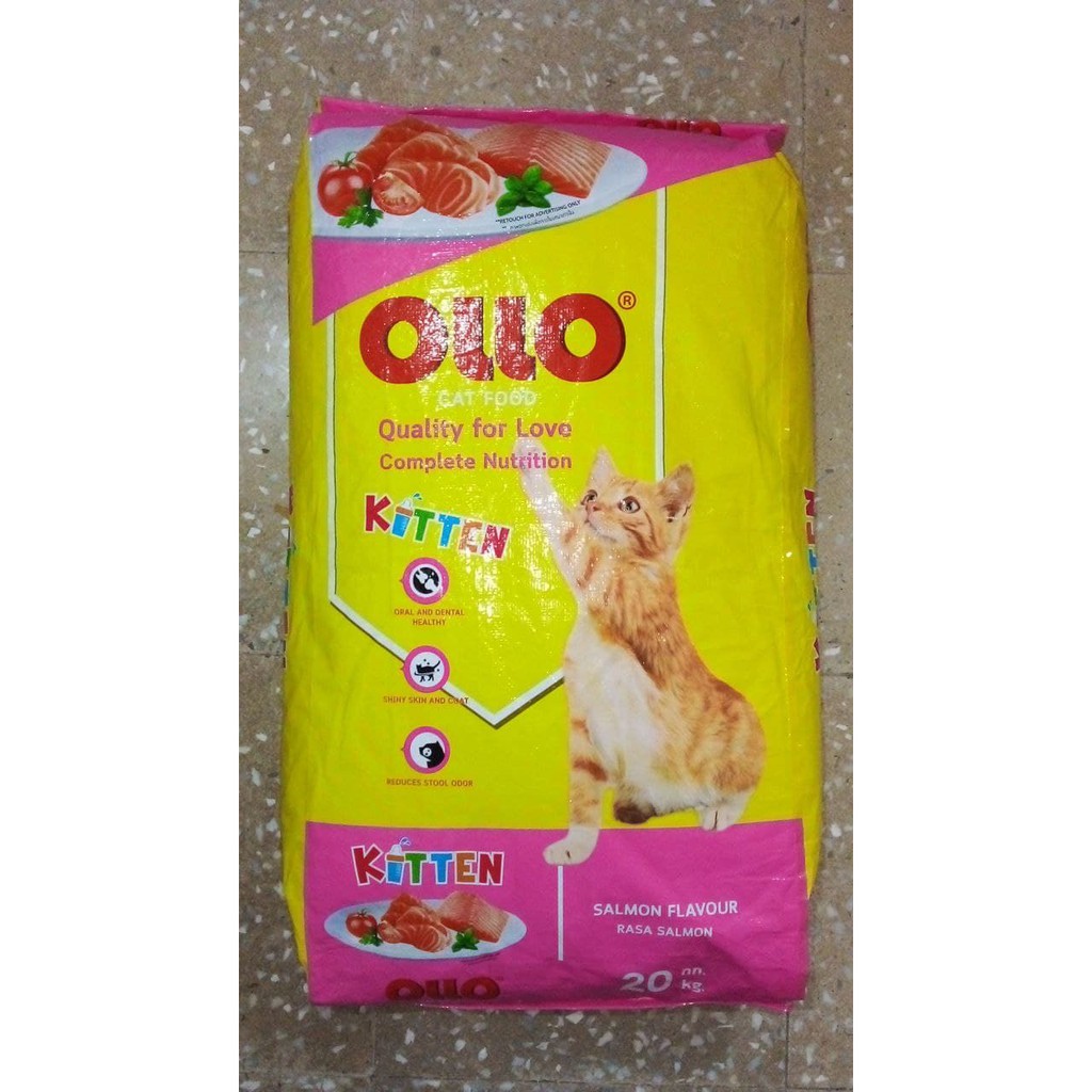 Ollo Cat Kitten 20Kg Salmon - Makanan Anak Kucing - Food