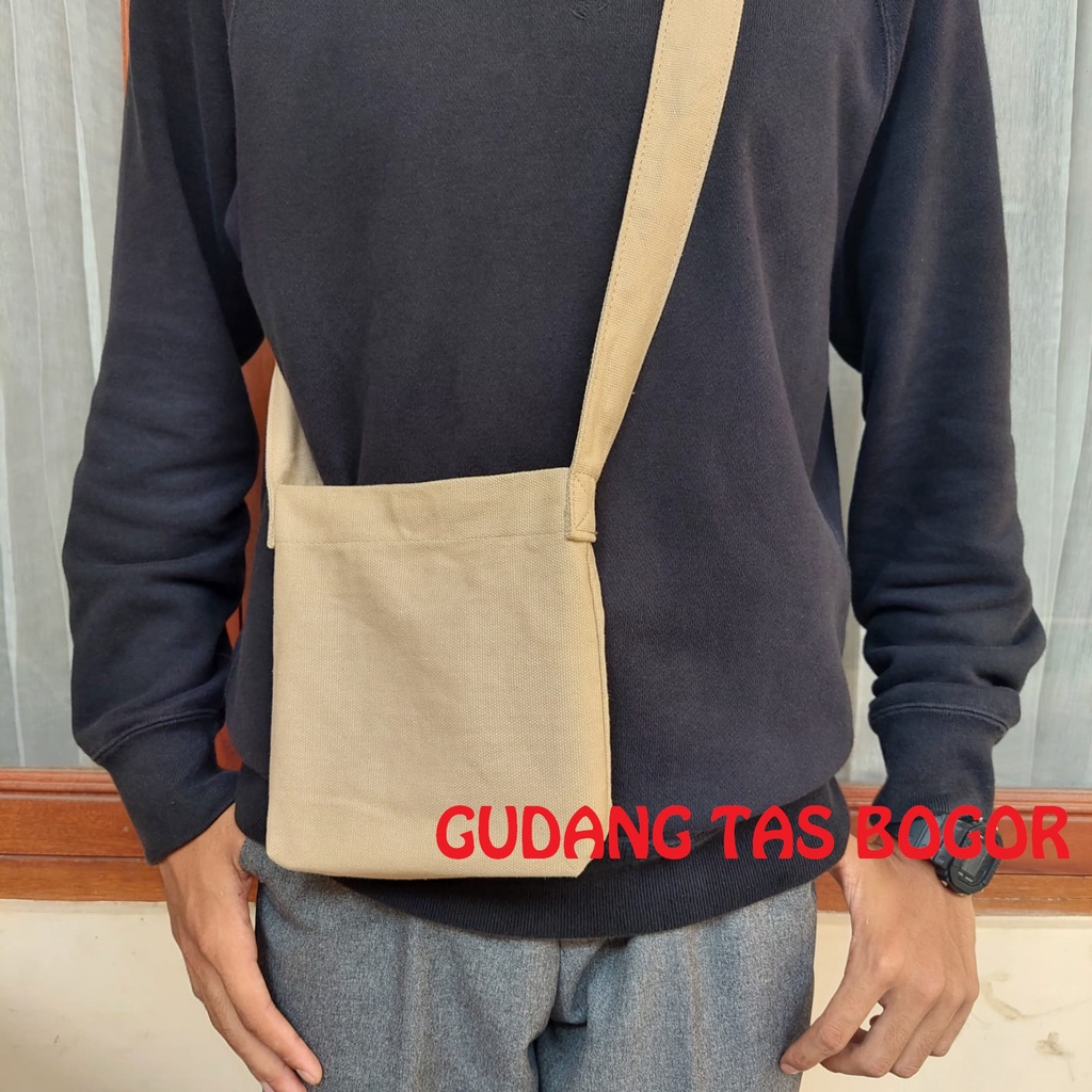 Tas Selempang MINI KANVAS | Tas Kanvas Wanita-Pria