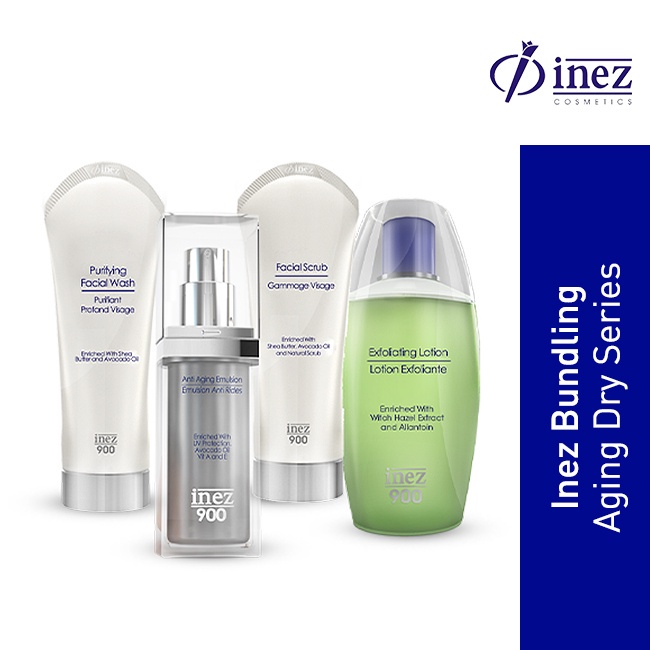 Inez Bundling Acne Care Series I INEZ PAKET OILY I INEZ PAKET LIGHTENING I INEZ ANTI AGING SERIES