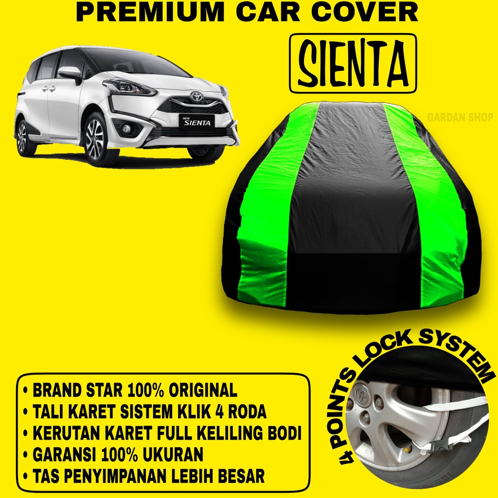 Body Cover SIENTA Sarung Strip HIJAU Penutup Pelindung Bodi Mobil Sienta PREMIUM