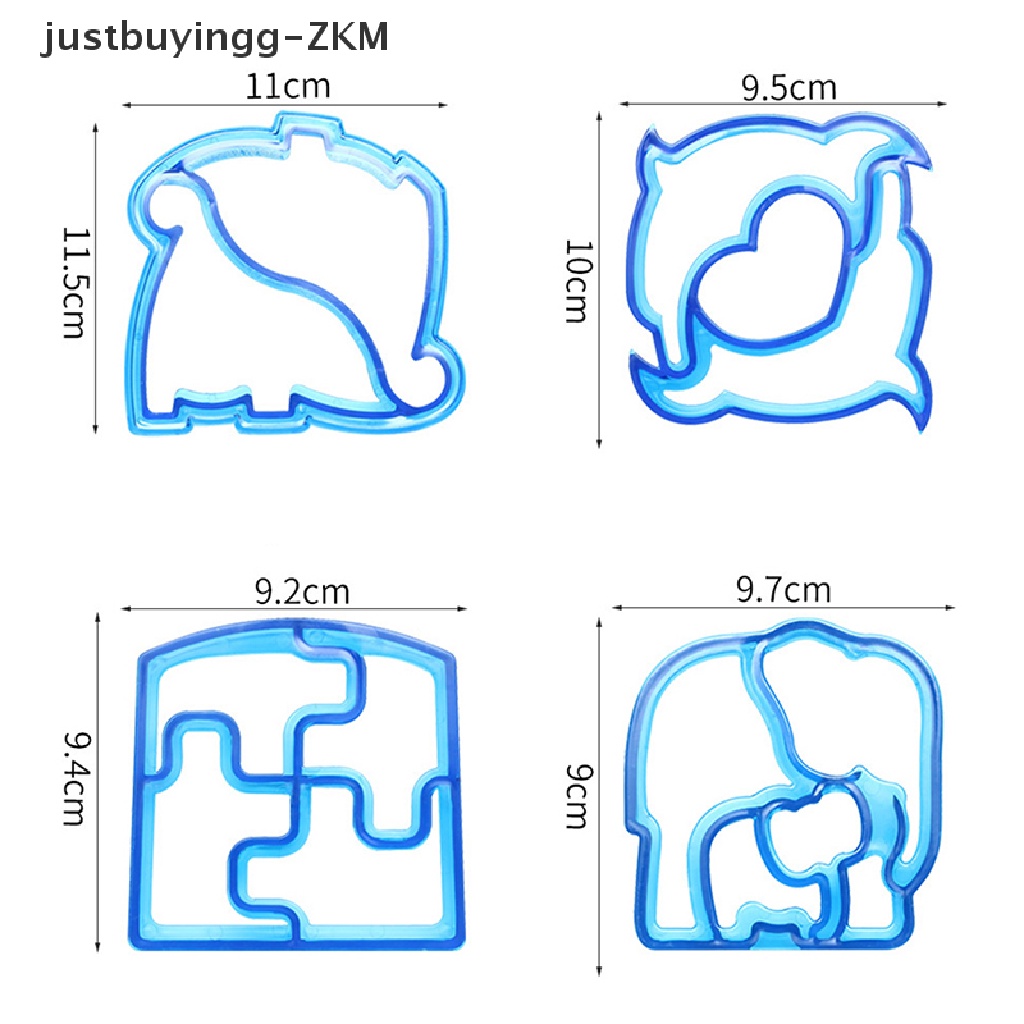 Set Cetakan Pemotong Makanan Roti Panggang Sandwich Untuk Anak