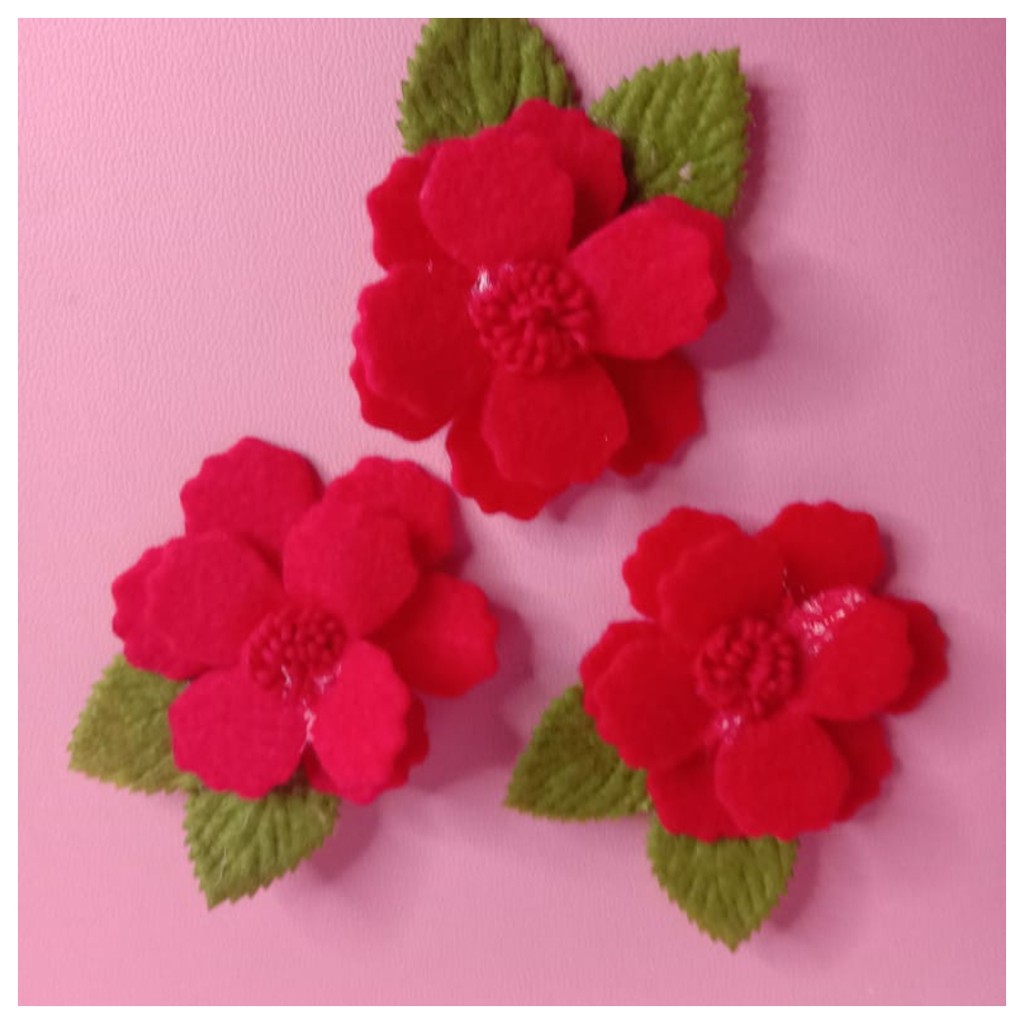 Aplikasi Bunga Bordir Tempel Portulaka - bunga tempel untuk kebaya