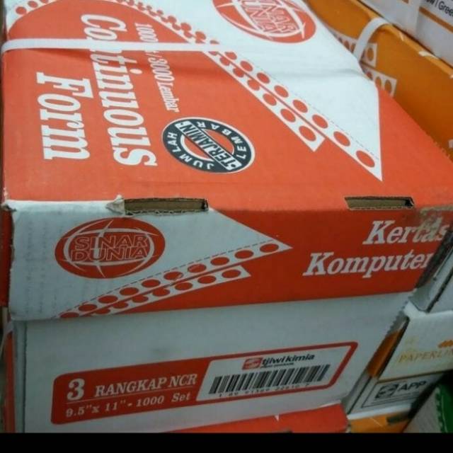 

CONTINUOUS FORM / KERTAS KOMPUTER SINAR DUNIA / PAPERLINE (K3 PRS) 3 PLY