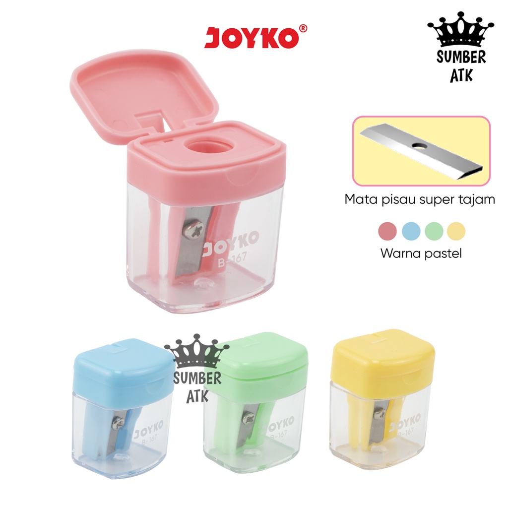 

Rautan Serutan Sharpener Joyko B-167 Pastel Color
