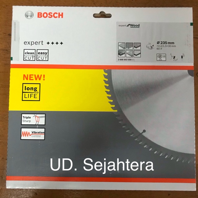 Circular Saw Blade / Mata Pisau Potong Kayu BOSCH 9” x 60T