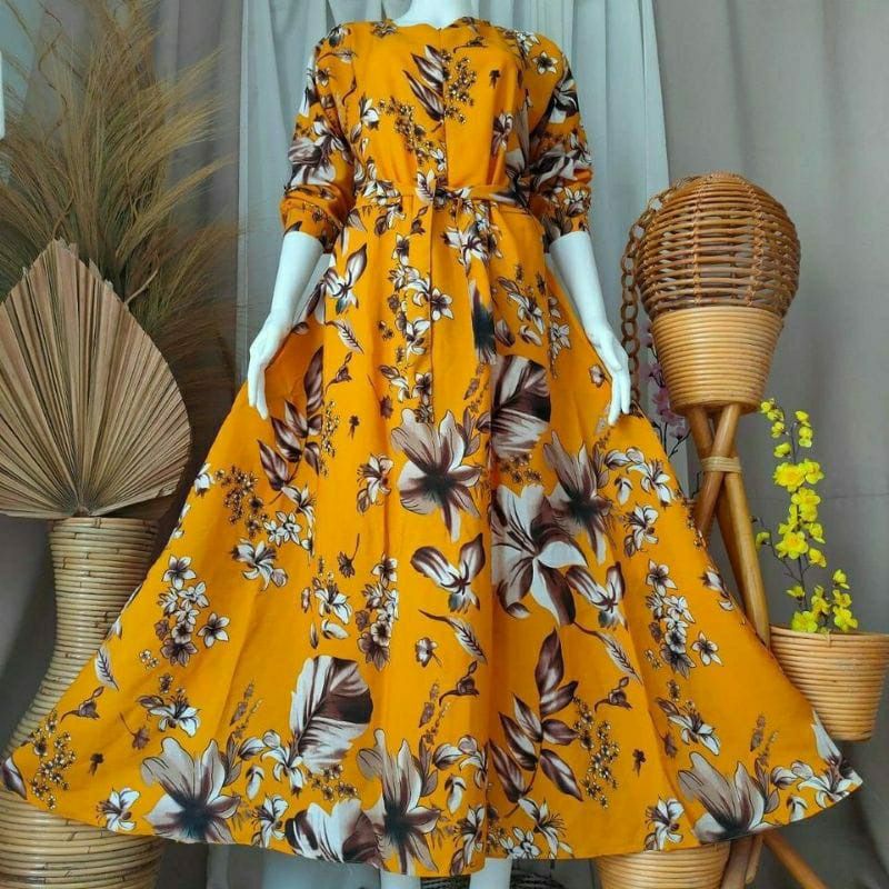 Gamis terbaru bunga sepatu