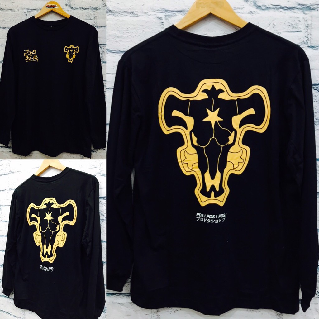 Longsleeve Black Bull Gold Black Clover Asta