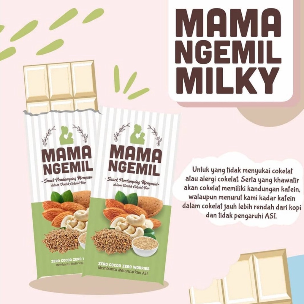 MAMA NGEMIL ASI BOOSTER COKLAT / MAMANGEMIL SNACK IBU HAMIL DAN MENYUSUI / JAJAN IBU HAMIL / CAMILAN IBU HAMIL n