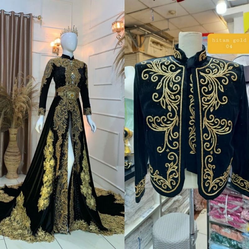 Kebaya Pengantin Bludru Jawa/Kebaya Pengantin Couple