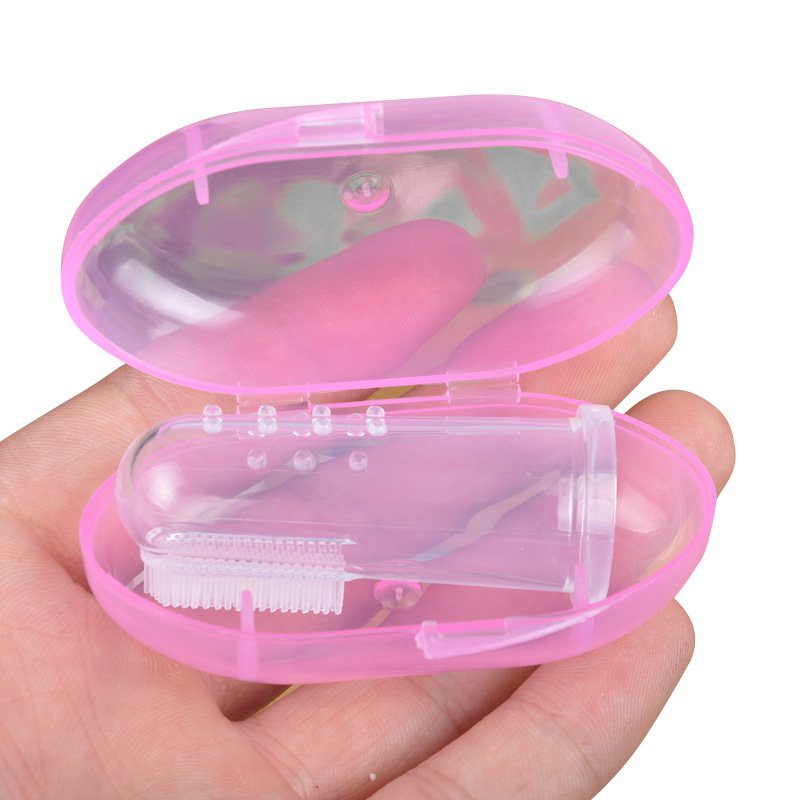 Sikat Gigi Lidah Bayi Silikon / Baby Finger Brush Silicone /Sikat Gigi Jari Bahan Silikon untuk Bayi