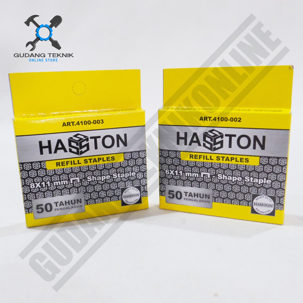 HASSTON PROHEX Isi Staples Stapler 6x11mm - 8x11mm - Refill Air Stapler Nailer - Refill Staples - Shape Staple