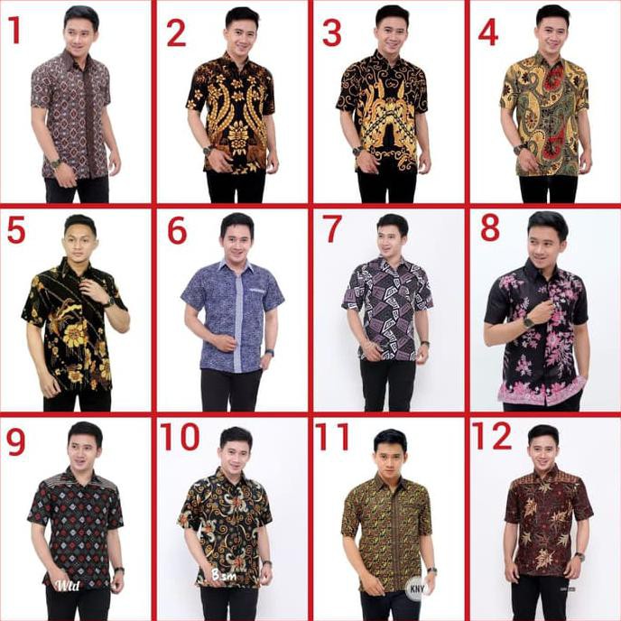 kemeja batik pria lengan pendek baju batik pria bukn alisan danar hadi