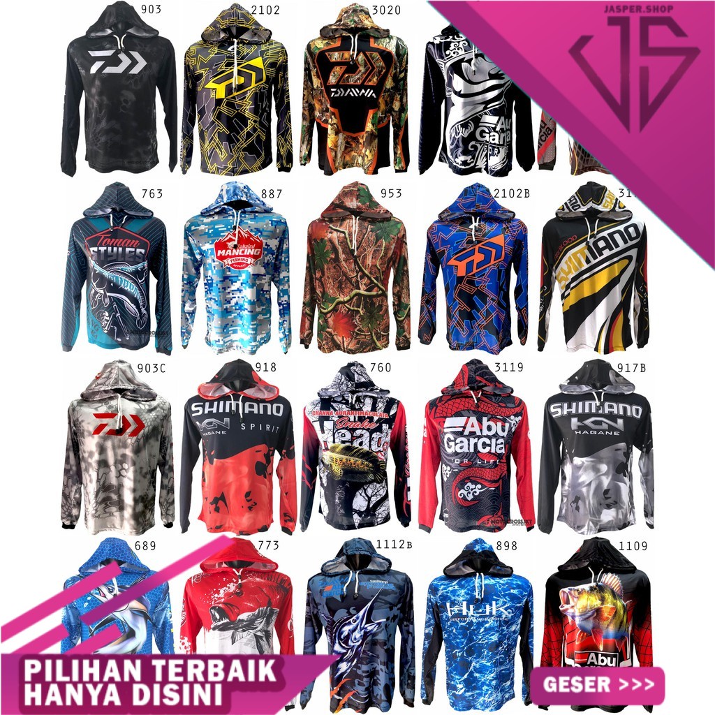COD - BAJU MANCING / JERSEY MANCING HOODIE / FISHING SHIRT APPAREL