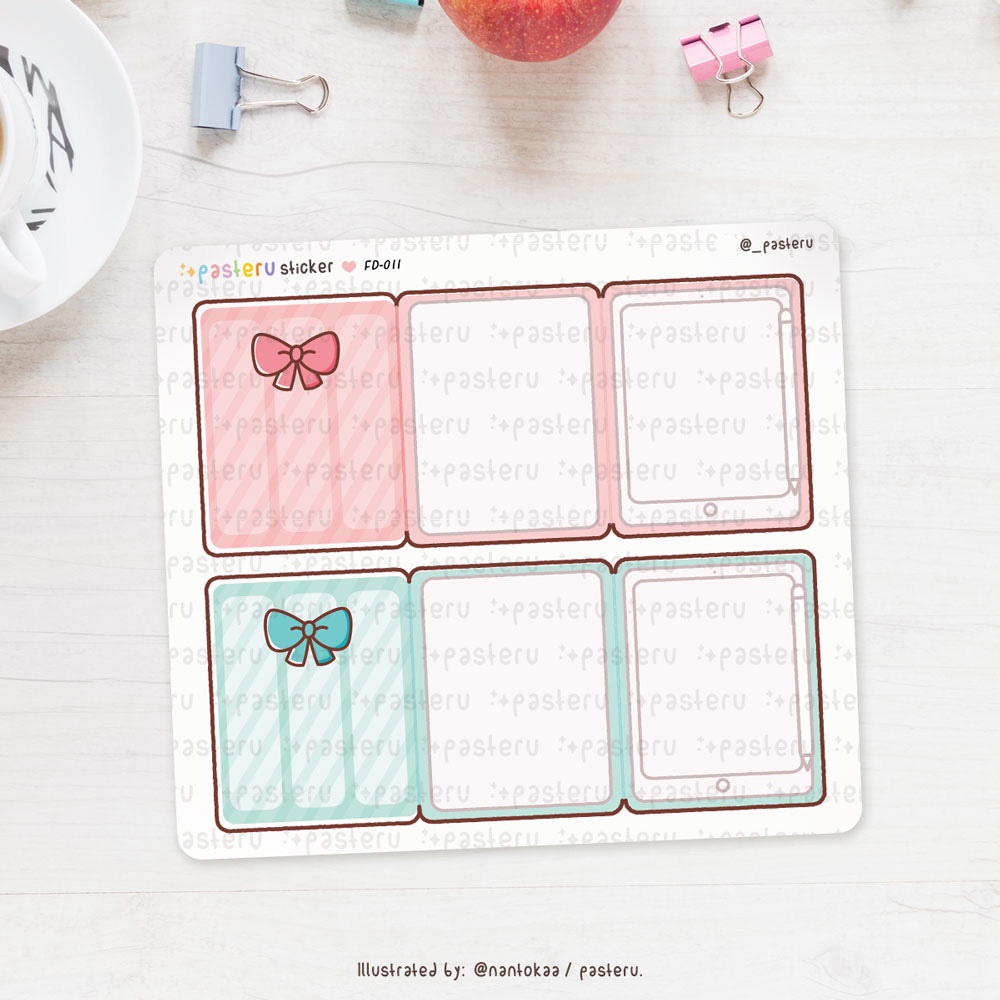 

Foldover Tablet iPad (stiker lipat) | Pasteru Planner Journal Sticker