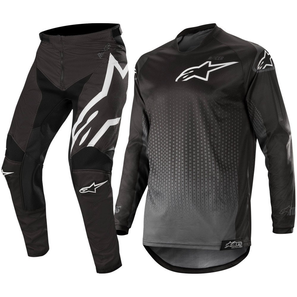 Jersey set custom alpinestar hitam trail adventure terbaru