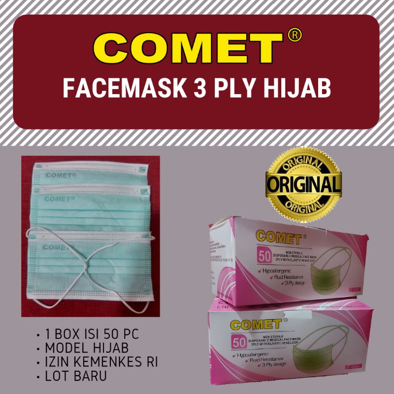 ORIGINAL 100% MASKER COMET 3 PLY HEADLOOP