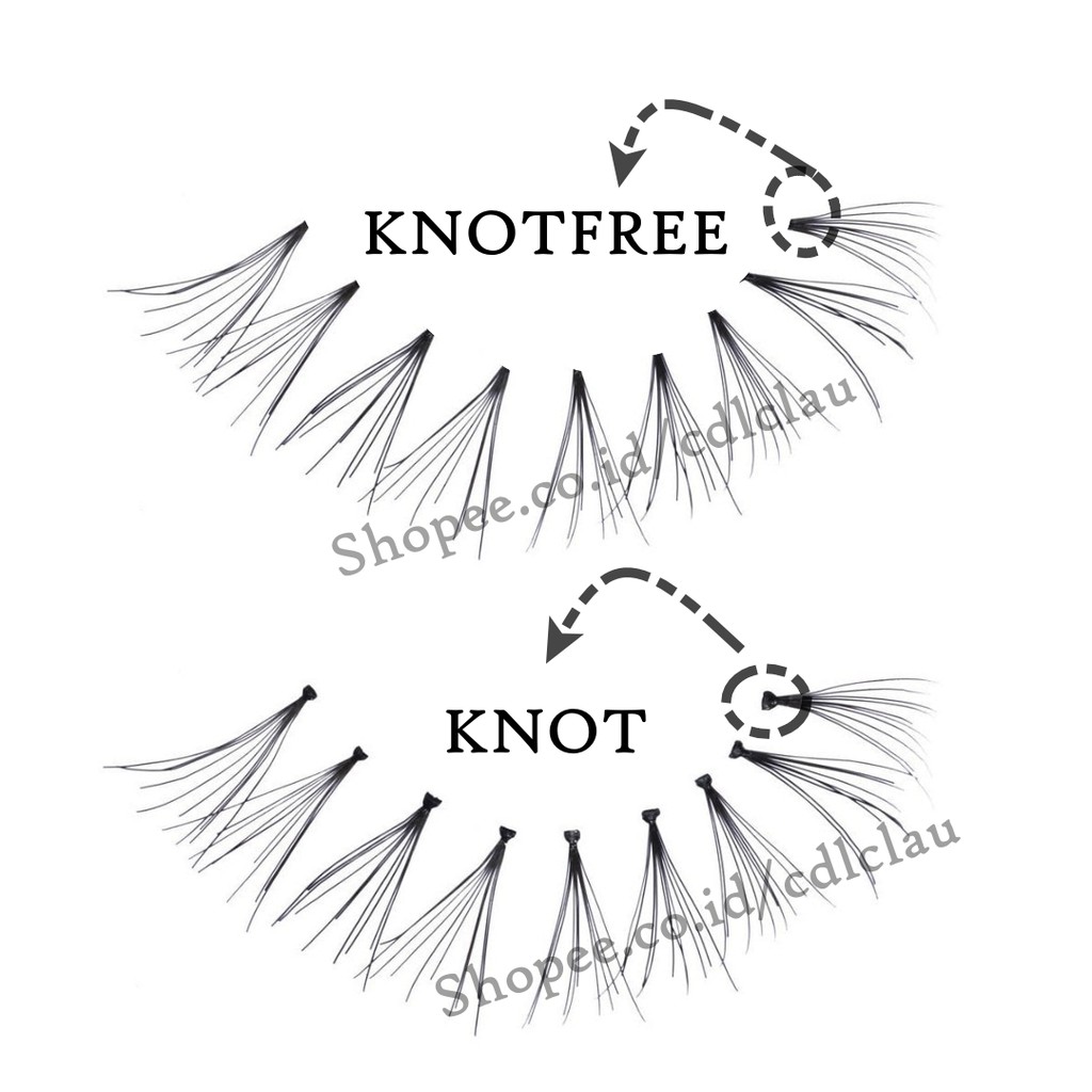 [ KNOTFREE EXTRA CURLY MIX ] - EYELASH EXTENSION LENTIK - Individual Lashes - Xanadu Plethora Lashes