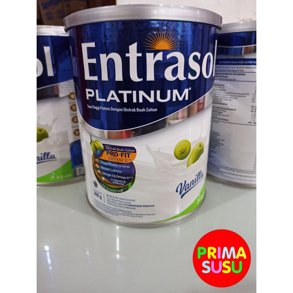 Entrasol Platinum 800 Gr, Vanila