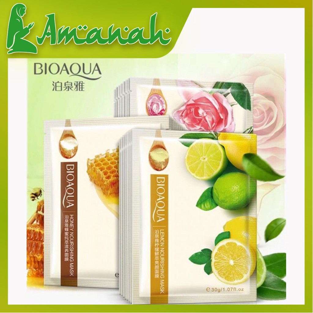 As1622 Bio Nourishing Real Moisture Masker Sheet Mask Pelembab Wajah Bioaqua Real Squeeze Mask Indonesia