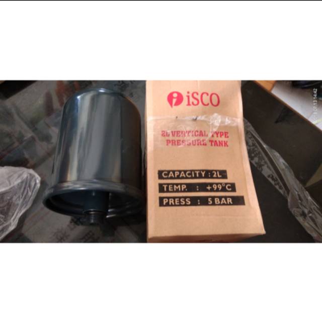 Tabung tangki mesin air pressure tank isco kapasitas 2 liter 2L body besi