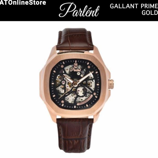 Jam Tangan Pria Automatic Parlent Gallant Prime GOLD ORIGINAL Resmi