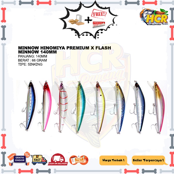 Minnow Hinomiya Premium X Flash Minnow 140mm