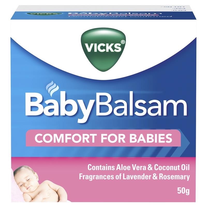 Vicks Baby Balsam Comfort For Babies Balsem Bayi Penghangat Tubuh 3M+ Menenangkan Bayi saat Rewel Batuk Pilek Flu