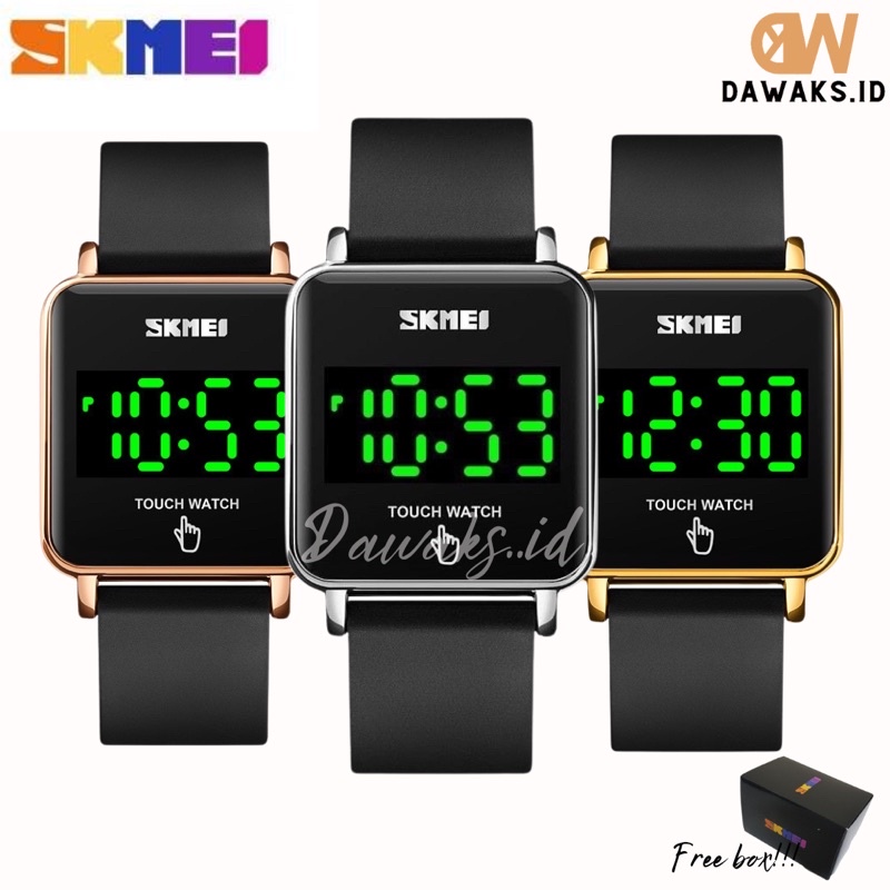 JAM TANGAN PRIA DAN WANITA DIGITAL TOUCH WATCH SKMEI 1744 ORIGINAL 100% TAHAN AIR FREE BOX KARTON SK