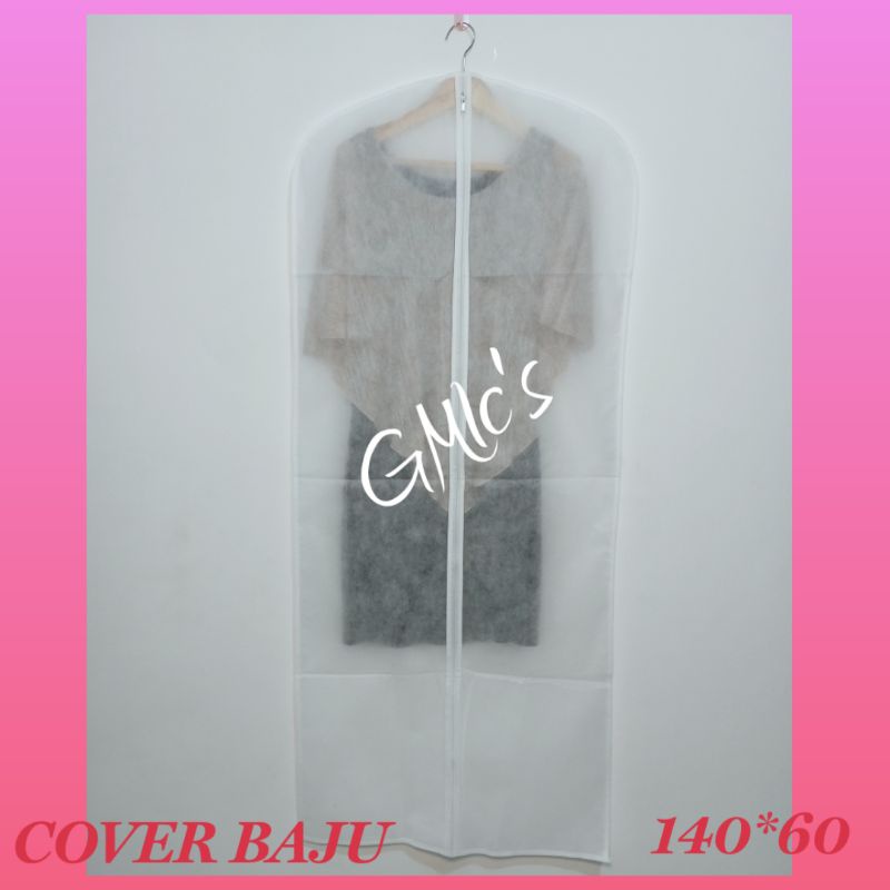 cover pelindung baju kemeja jas gaun dress gamis anti debu Bahan SPUNBOND