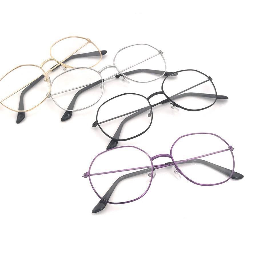 PA Kacamata Anti Radiasi UV OVAL Kaca Mata Style Korea Bingkai Retro Frame Eyeglasses Murah KC013 (7826)