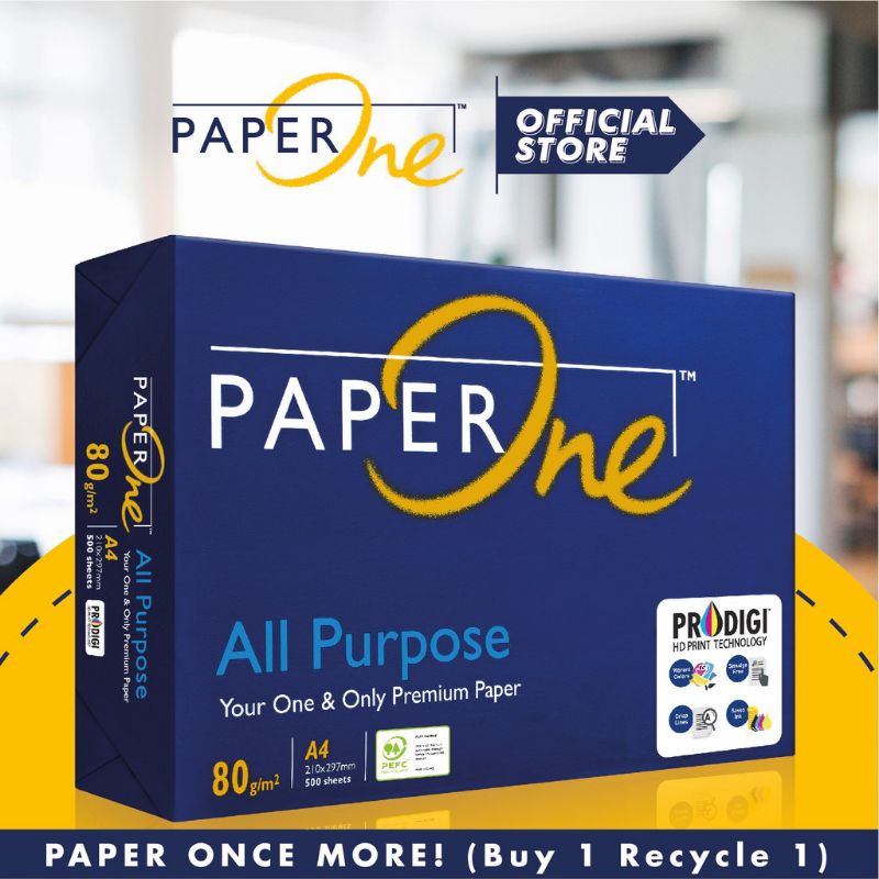 

HJK Kertas HVS Paper One A4 80 gram ( 1rim )