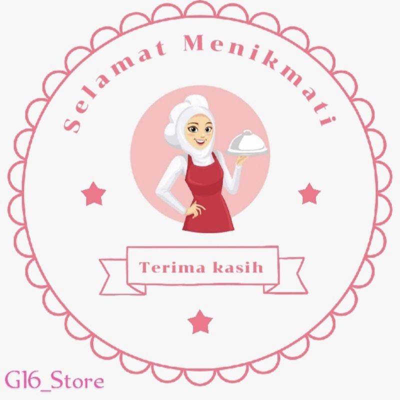 

1 pcs Stiker (SELAMAT MENIKMATI PINK) uk 3.5