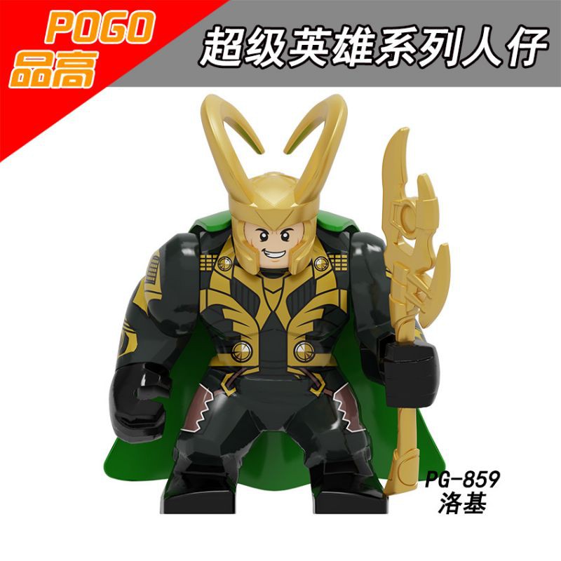 Mainan Anak Lego Loki Big Figure PG859 Bricks Murah Marvel Avengers Minecraft Ninjago Dinosaurus