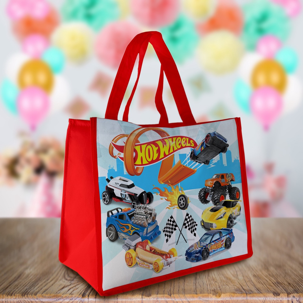 Tas Ultah / Tas Ulang tahun Anak / Goodie Bag HOTWEELS READY STOK