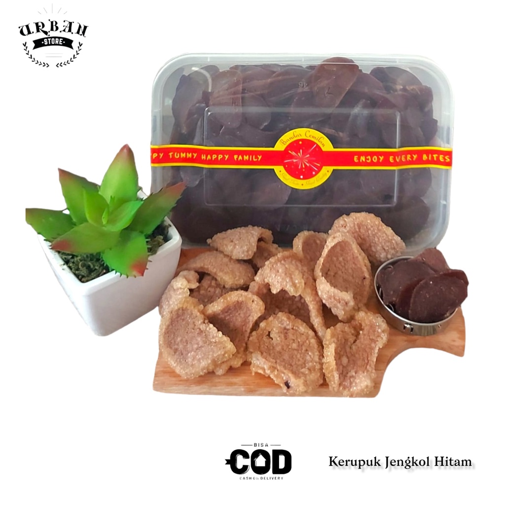 

Kemasan Souvenir - Kerupuk Mentah Krupuk Kering Krupuk Jengkol Hitam / Premium