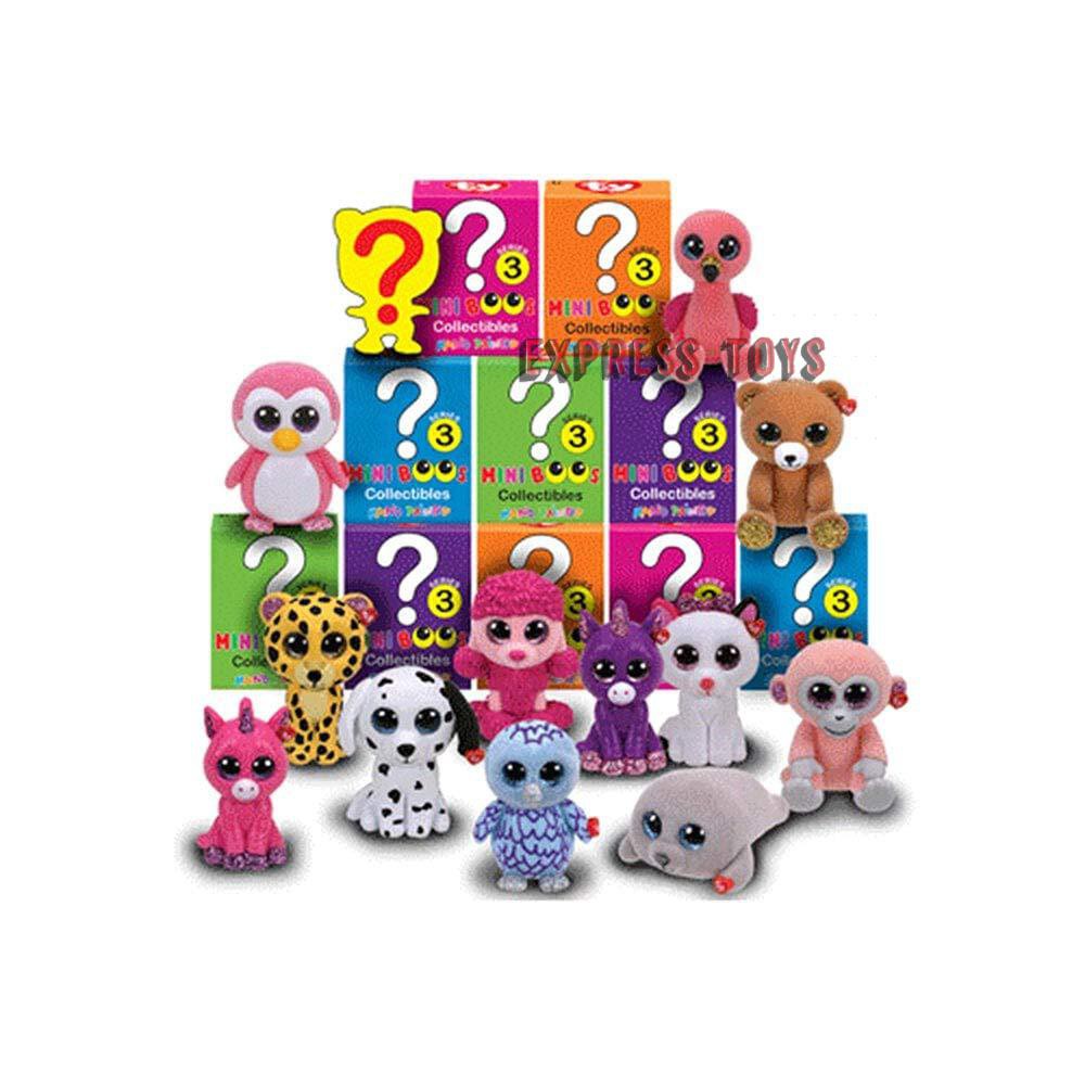 Ty Beanbag Plush Lot of 3 TY BEANIE MINI BOOS series 3 BLIND BOX great for Birth