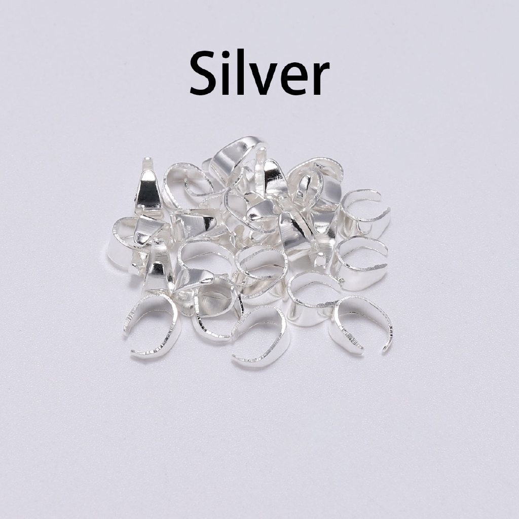 50pcs / Lot Klip Konektor Liontin 7 Warna Untuk Membuat Perhiasan Diy
