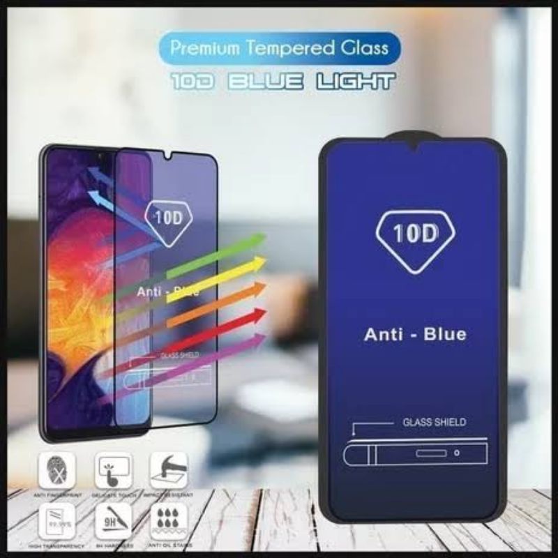 Tempered Glass Anti BlueLight Full Cover Samsung A02  A03 A04 A12 A21S A22 A31 A32 A33 A52 A71